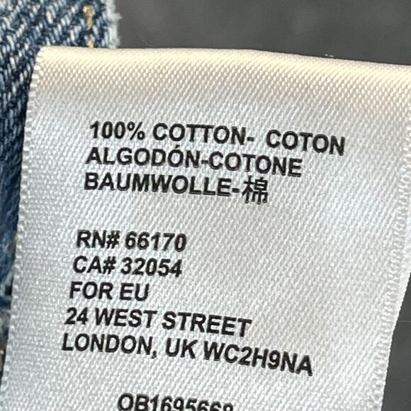 BDG‎ Jeans Women's 25 Carpenter Blue Straight Leg High Rise Denim Jeans Pants - Picture 10 of 14